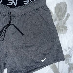 Nike drifit unlined shorts, dark grey heather, medium
